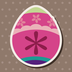 easter egg flat icon elements background,eps10