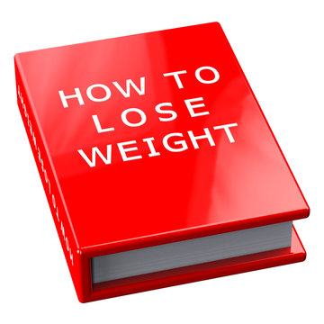 Red book with words how to lose weight