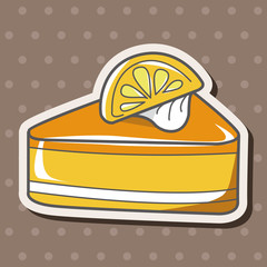 decorating cake flat icon elements background,eps10