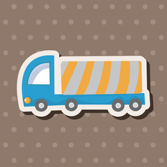 transportation truck theme elements vector,eps