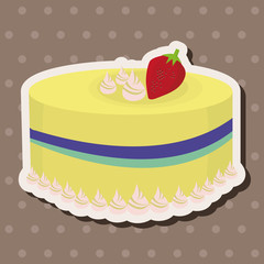 decorating cake elements vector,eps