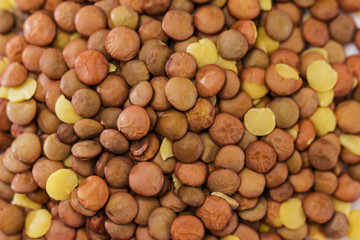 Lentils for background or texture
