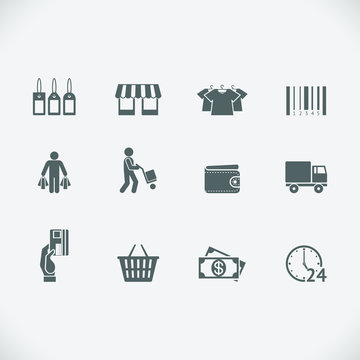 Modern shopping icon