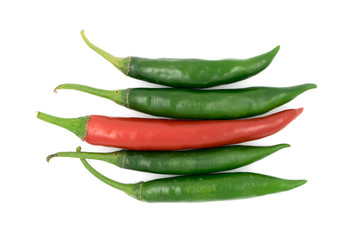 Pepper isolated on white background