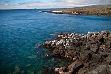 Beautiful ocean landscape in San Cristobal Island, Galapagos