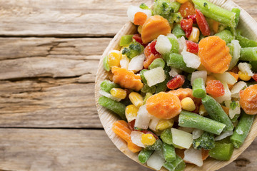 Frozen vegetables.