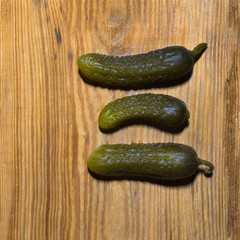 three pickles