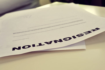 resignation letter
