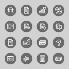 Banking web icons set