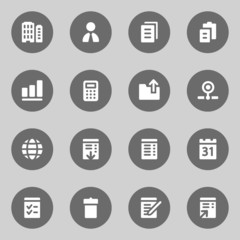 Office web icons set
