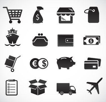 Delivery and commerce vector icon.