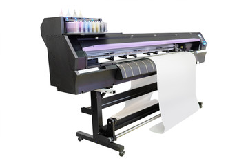 The image of a professional printing machine