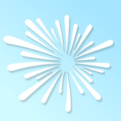 Splash white abstract pattern template