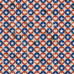 American vintage seamless pattern