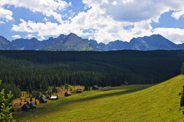 Panorama of Polish Tatra mountains