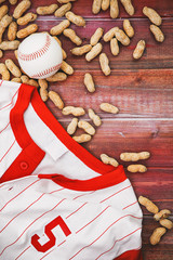 Baseball Background With Jersey And Ball