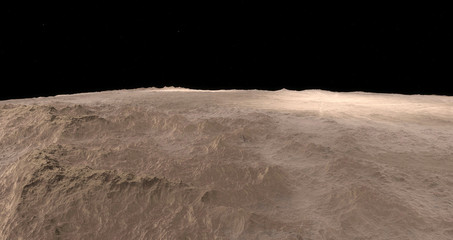 Moon scientific illustration