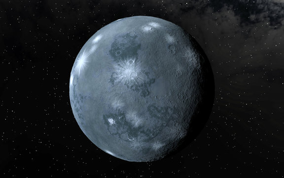 Moon scientific illustration