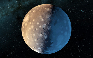 Moon scientific illustration