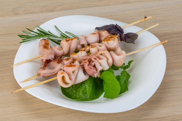 Grilled squid