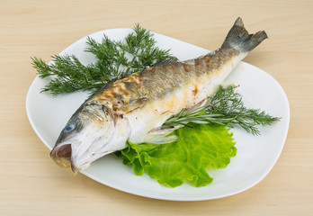 Grilled seabass