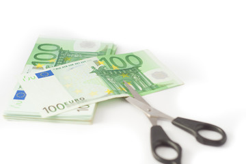 Money cutting financial savings budget