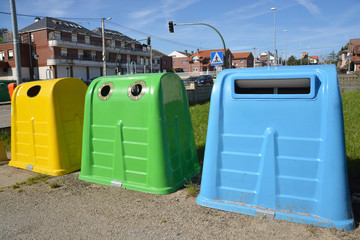contenedores para el reciclaje de basura