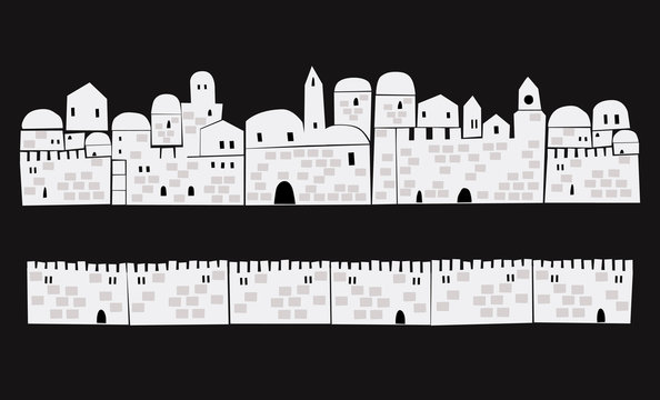 Old City, Middle East, Ancient, Middle East Town , Illustration