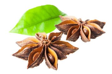 star anise. isolated