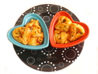 Tortellonis in Tomatensauce