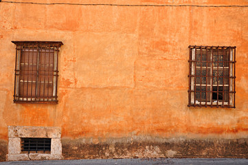 Casa del Conde, Campo de Criptana, España, muro, textura