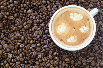 cup of coffee with latte art