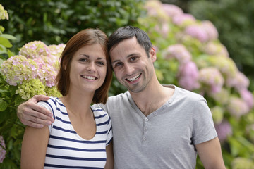 Fototapeta premium Portrait of a happy heterosexual couple