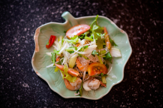 Thai skewer seafood barbeque
