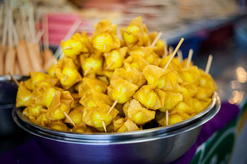 Thai skewer seafood barbeque
