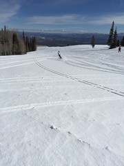 Snowboarder at Park City Mountain Resort, Utah