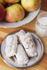 Homemade Tasty Milk Cookies with Cream Dressings