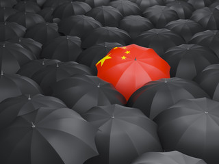 Umbrella with flag of china