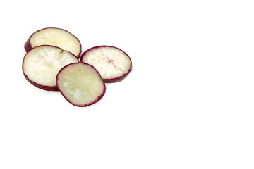 cut red radish