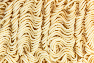 Close up instant noodle
