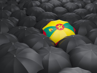 Umbrella with flag of grenada