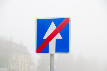 End of the road one-way