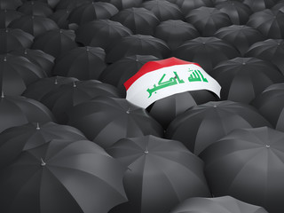 Umbrella with flag of iraq