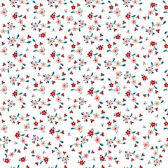 Wall murals Small flowers small cute flowers seamless pattern