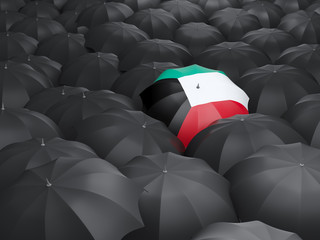 Umbrella with flag of kuwait