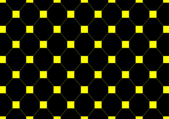 vector net square pattern yellow on black color background