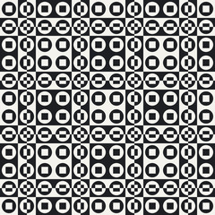 Abstract Circle and Square Pattern