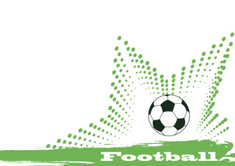 Obraz premium Green football star