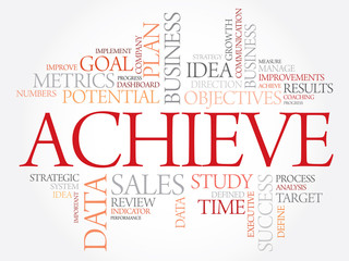 Achieve word cloud, business concept