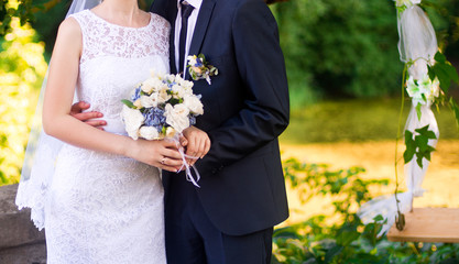 wedding couple and rings